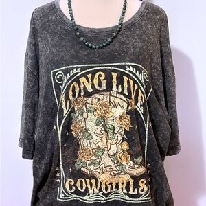 Black Short Sleeve Tee with Bold Graphic Design